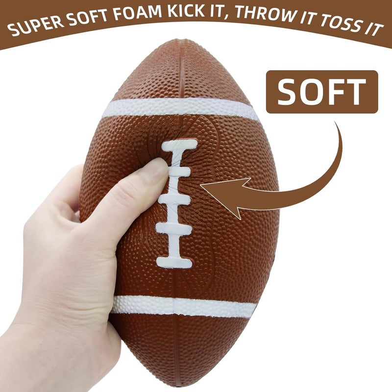 Magicorange Foam Football, 7" Soft Footballs for Kids Toddler Junior Youth, Mini Size Football for Indoor Outdoors - Image 2